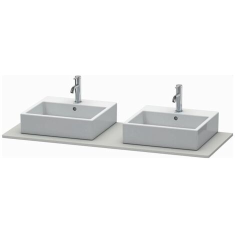 Duravit XSquare Konsole 063G, 1400x 550 mm, 2 Ausschnitte,