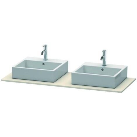 Duravit XSquare Konsole 063G, 1400x 550 mm, 2 Ausschnitte,