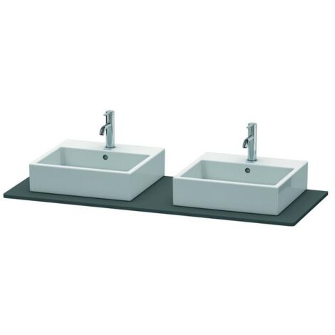 Duravit XSquare Konsole 063G, 1400x 550 mm, 2 Ausschnitte,