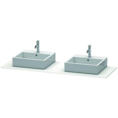 Duravit XSquare Konsole 063H, 1600x 550 mm, 2 Ausschnitte,