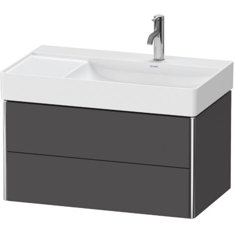 Duravit XSquare meuble sous-lavabo mural 78,4x46,0 cm, 2 tiroirs,