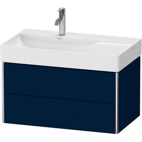 Duravit XSquare meuble sous-lavabo mural 78,4x46,0 cm, 2 tiroirs,