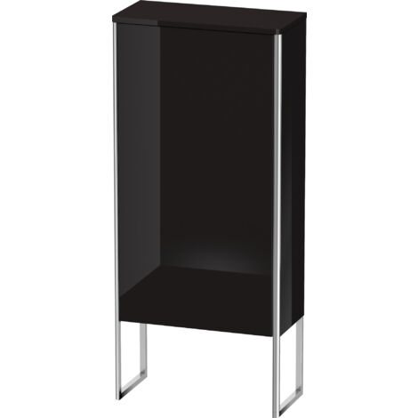 Duravit XSQUARE mobile 1121x500x236mm apertura a destra nero lucido