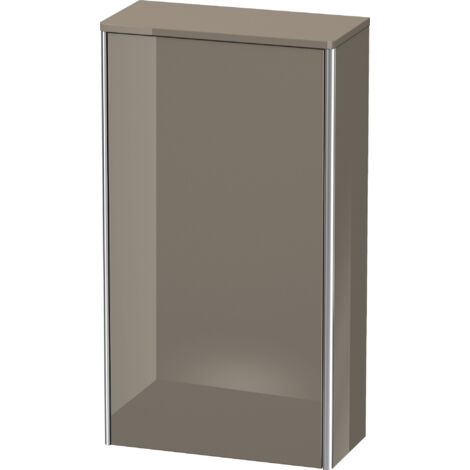 Duravit XSQUARE mobile 880x500x236mm apertura sinistra flanella grigio lucido