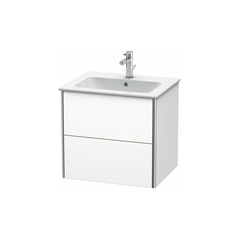 

Duravit XSquare Mueble de pared 61.0 x 47.8 cm, 2 cajones, para lavabo ME de Starck 233663, Color (frente/cuerpo): Laca de alto brillo Dolomiti Grey