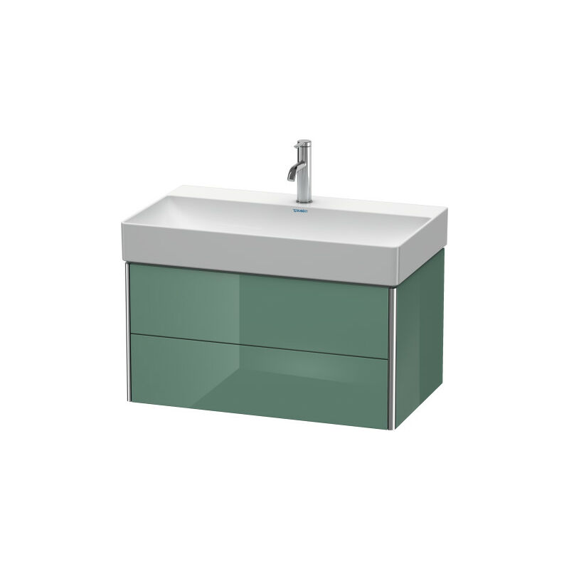 

Duravit XSquare Mueble de pared 78.4x46.0 cm, 2 cajones, para lavabo DuraSquare 235380, Color (frente/cuerpo): Laca blanca lila alto brillo