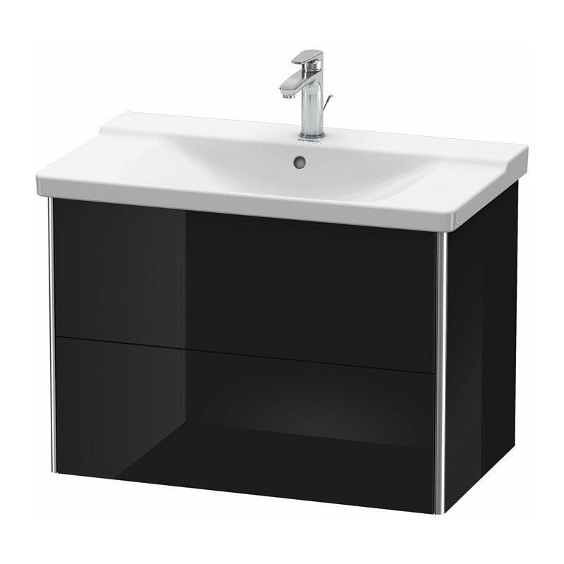 

Duravit - Mueble bajo lavabo XSQUARE 565x810x473mm negro alto brillo