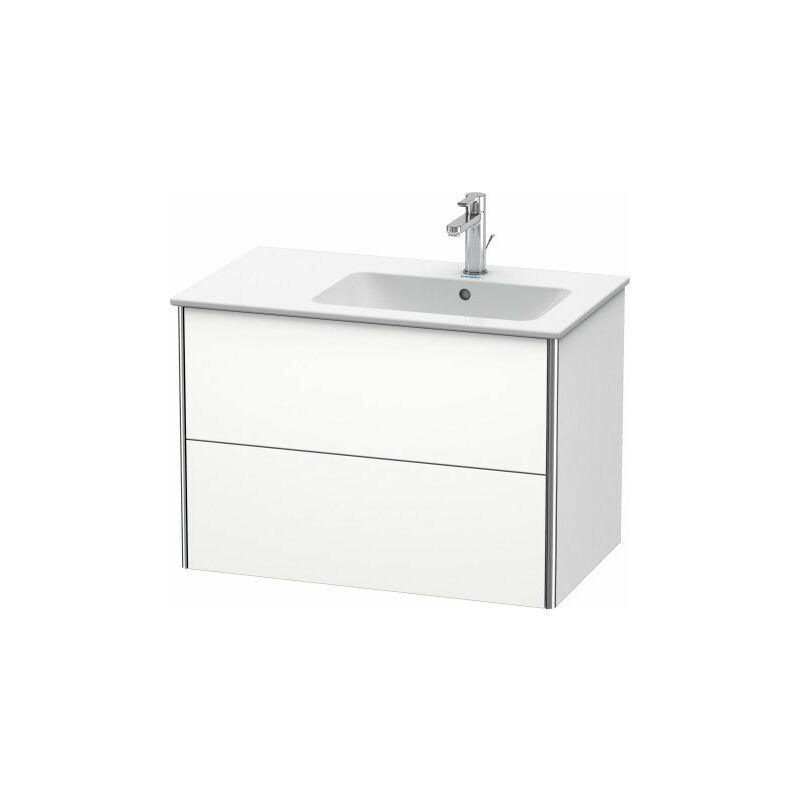 

Duravit XSquare Mueble de pared 81.0 x 47.8 cm, 2 cajones, para lavabo ME de Starck 234683, bol a la derecha, Color (frente/cuerpo): Flanela Gris