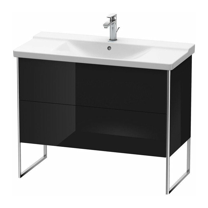 

Duravit - Mueble bajo lavabo XSQUARE 805x1010x473mm negro alto brillo
