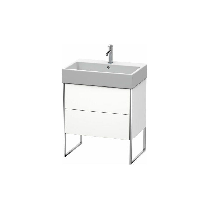 

Duravit XSquare Mueble de pie 68,4x 46,0 cm, 2 cajones, para lavabo Vero Air 235070, Color (frente/cuerpo): Marrón Oliva Laca Alto Brillo