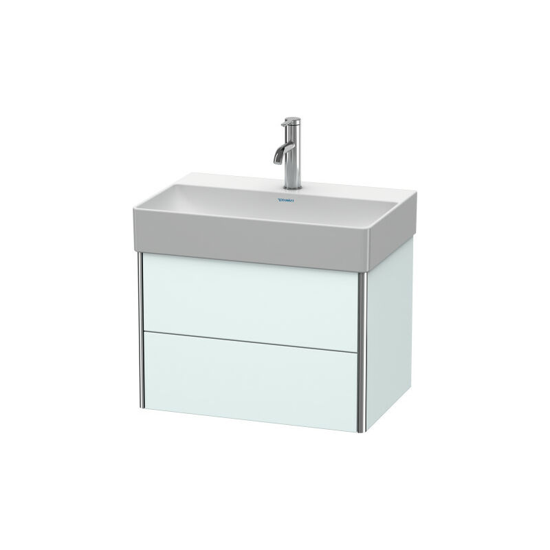 

Duravit XSquare Mueble de tocador Compacto de pared 58.4x39.0 cm, 2 cajones, para lavabo DuraSquare 235660, Color (frente/cuerpo): Flanela Gris seda