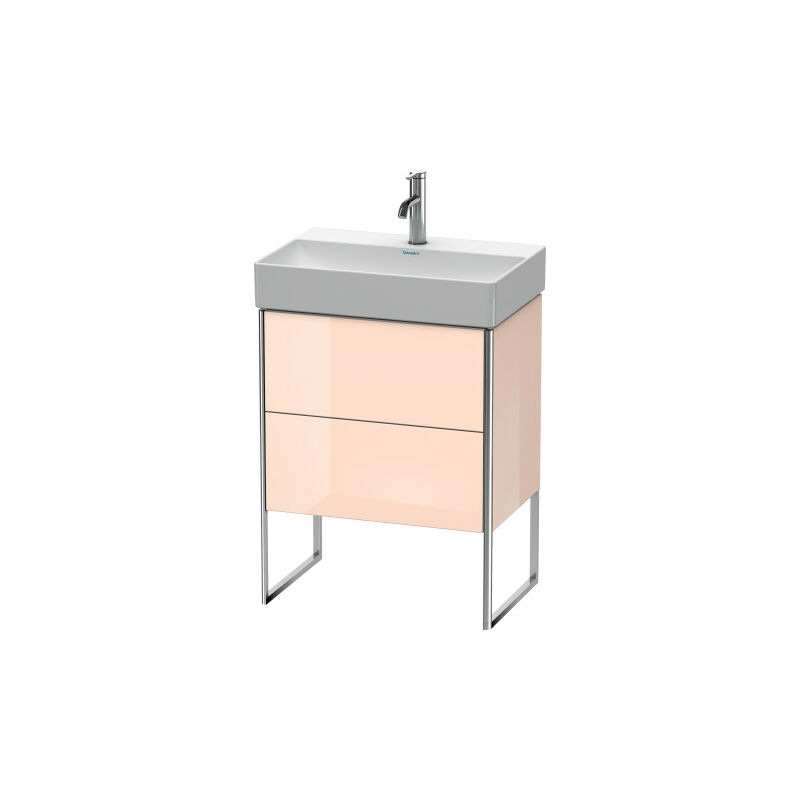 

Duravit XSquare Mueble de tocador Compacto de pie 58.4x39.0 cm, 2 cajones, para lavabo DuraSquare 235660, Color (frente/cuerpo): Laca blanca lila