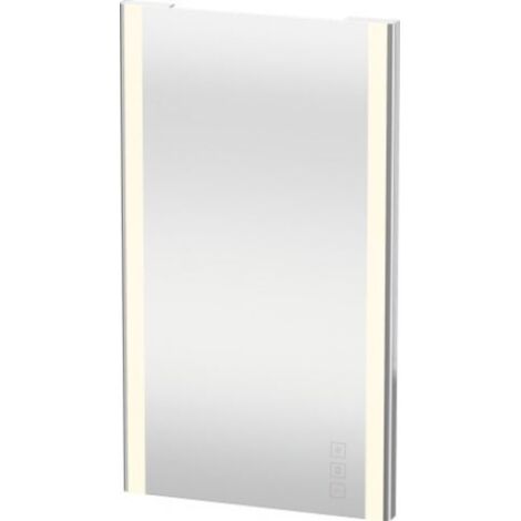 Duravit XSquare Spiegel mit LED- Beleuchtung, 450x800x33mm, Chrom