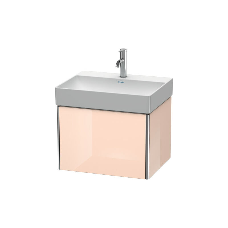 

Duravit XSquare Unidad de tocador de pared 58,4 x 46,0 cm, 1 extraíble, para lavabo DuraSquare 235360, Color (frente/cuerpo): Laca blanca lila alto