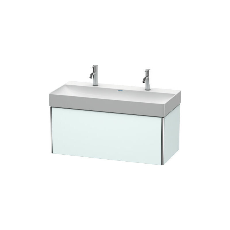 

Duravit XSquare Unidad de tocador de pared 98,4 x 46,0 cm, 1 extraíble, para lavabo DuraSquare 235310, Color (frente/cuerpo): Laca de color gris