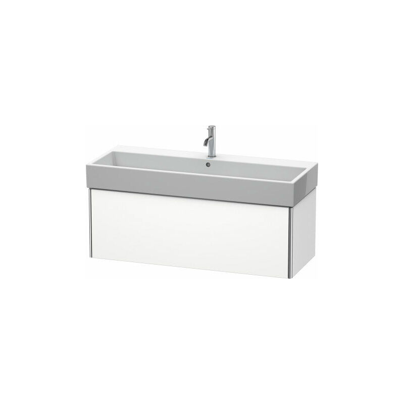 

Duravit XSquare Vanity unidad de pared 118.4x 46.0 cm, 1 extraíble, para lavabo Vero Air 235012, Color (frente/cuerpo): Decoración blanca de alto