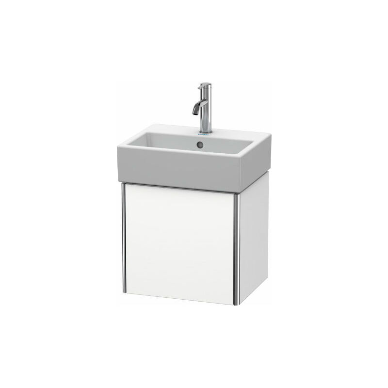 

Duravit XSquare Vanity unidad de pared 43.4x34.0 cm, 1 puerta, bisagra a la derecha, para lavabo Vero Air 072445, Color (frente/cuerpo): Laca blanca