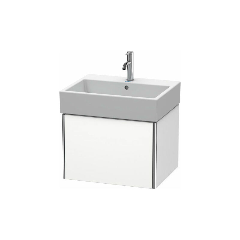 

Duravit XSquare Vanity unidad de pared 58.4x 46.0 cm, 1 extraíble, para lavabo Vero Air 235060, Color (frente/cuerpo): Gris hormigón mate