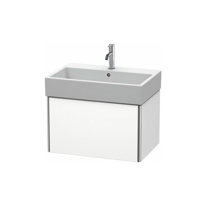 

Duravit XSquare Vanity unidad de pared 68,4x 46,0 cm, 1 extraíble, para lavabo Vero Air 235070, Color (frente/cuerpo): Albaricoque Perla seda laca