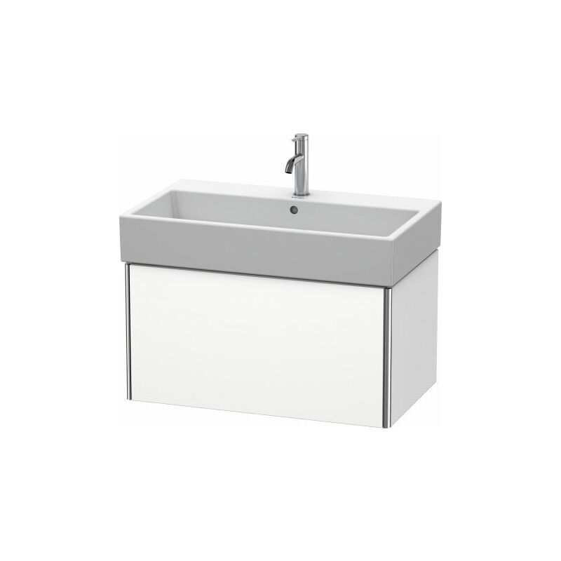 

Duravit XSquare Vanity unidad de pared 78,4x 46,0 cm, 1 extraíble, para lavabo Vero Air 235080, Color (frente/cuerpo): Laca blanca de alto brillo