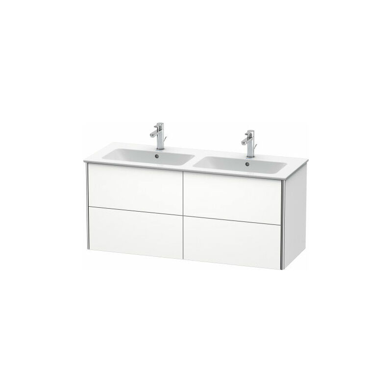 

Duravit XSquare Vanity unit unitario de pared 128.0 x 47.8 cm, 4 cajones, para lavabo ME de Starck 233613, Color (frente/cuerpo): Topo mate