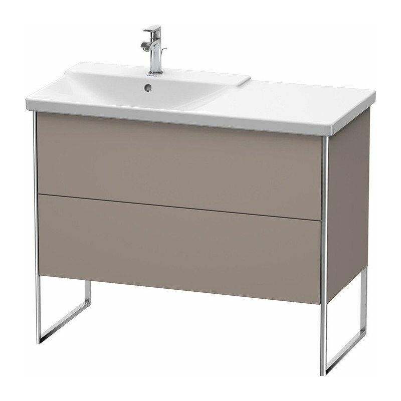 

Duravit - Mueble bajo lavabo XSQUARE lavabo izquierdo 805x1010x473mm basalto mate