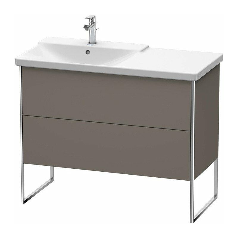 

Duravit - Mueble bajo lavabo XSQUARE lavabo izquierdo 805x1010x473mm franela gris satinado
