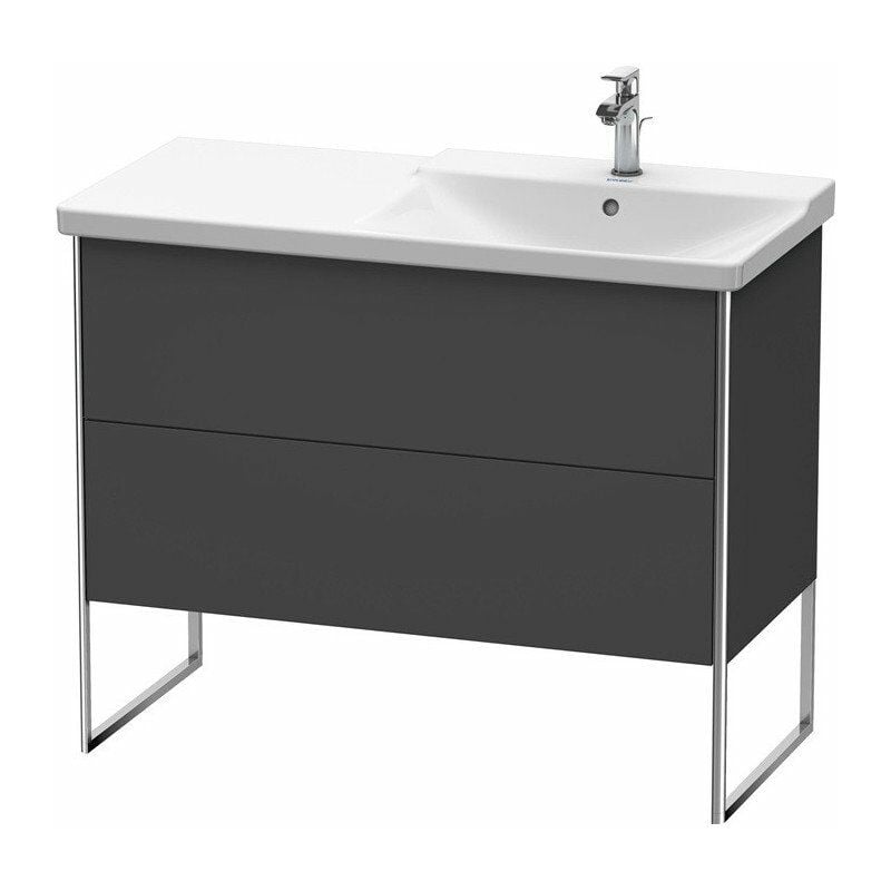 

Duravit - Mueble bajo lavabo XSQUARE lavabo recto 805x1010x473mm franela gris satinado