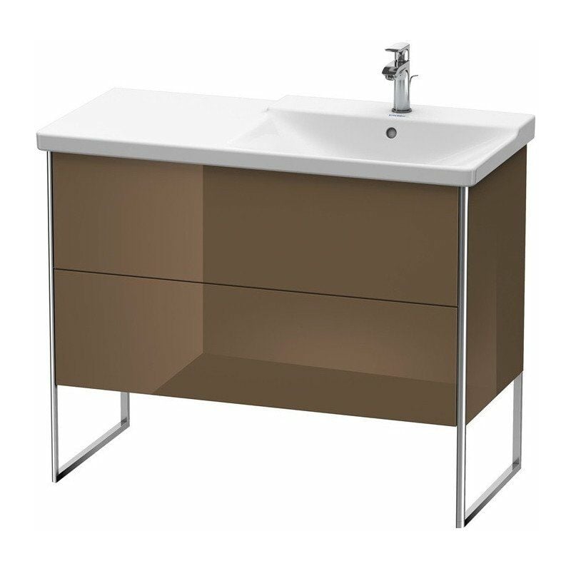 

Duravit - Mueble bajo lavabo XSQUARE lavabo recto 805x1010x473mm marrón oliva brillo intenso