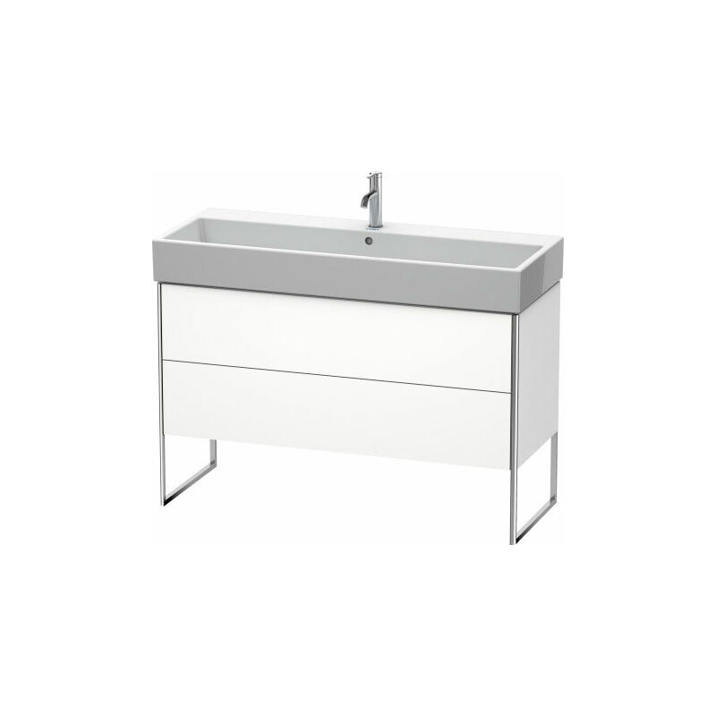 

Duravit XSquare Vanity unit vertical 118.4x 46.0 cm, 2 cajones, para lavabo Vero Air 235012, Color (frente/cuerpo): Albaricoque Perla seda laca mate