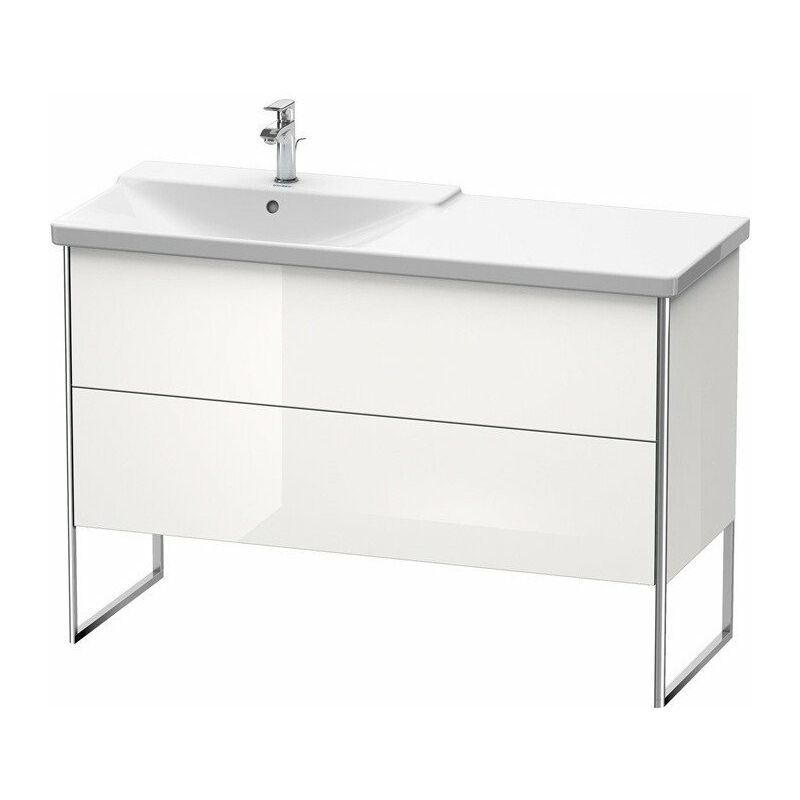 

Duravit - Mueble bajo lavabo XSQUARE lavabo izquierdo 805x1210x473mm peral albaricoque seda mate