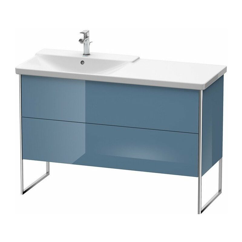 

Duravit - Mueble bajo lavabo XSQUARE lavabo izquierdo 805x1210x473mm azul piedra brillante