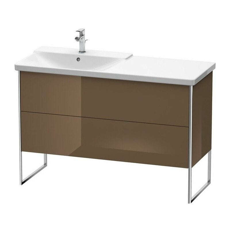 

Duravit - Mueble bajo lavabo XSQUARE lavabo izquierdo 805x1210x473mm marrón oliva brillo intenso