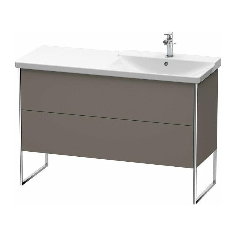 

Duravit - Mueble bajo lavabo XSQUARE lavabo recto 805x1210x473mm franela gris satinado