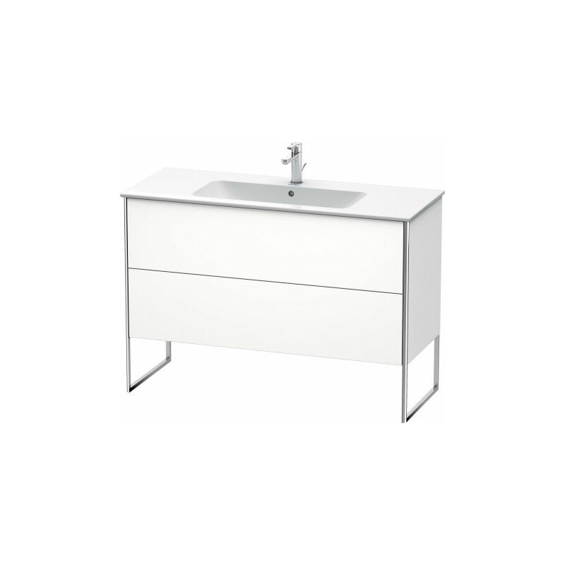 

Duravit XSquare Vanity unit vertical 121.0 x 47.8 cm, 2 cajones, para lavabo ME de Starck 233612, Color (frente/cuerpo): Albaricoque Perla seda laca