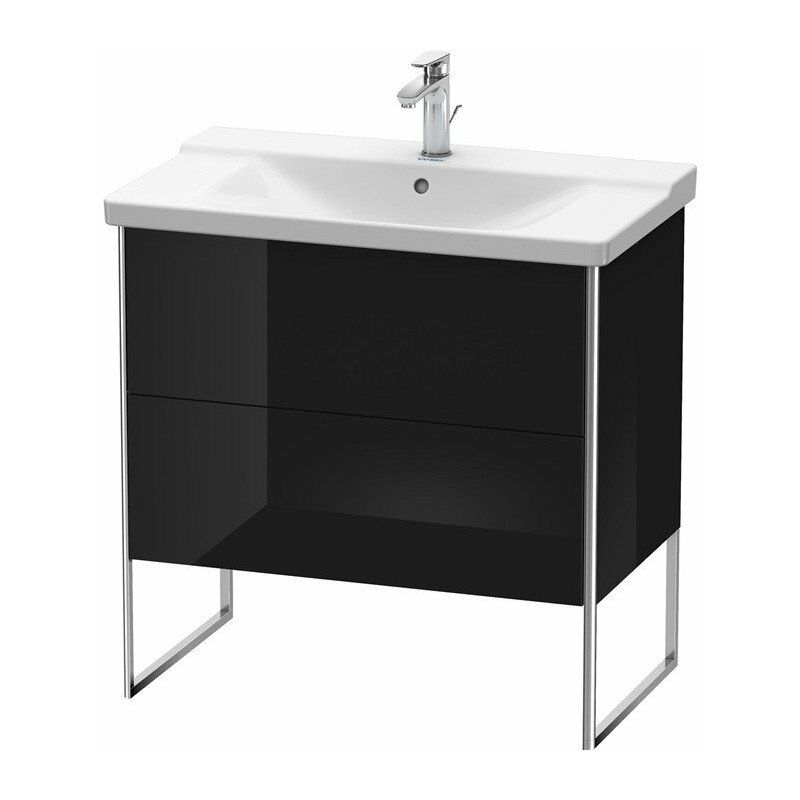 

Duravit - Mueble bajo lavabo XSQUARE 805x810x473mm negro alto brillo