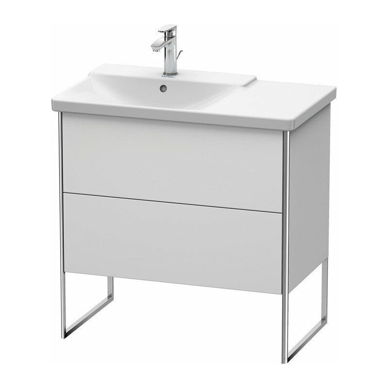 

Duravit - Mueble bajo lavabo XSQUARE lavabo izquierdo 805x810x473mm blanco semibrillante