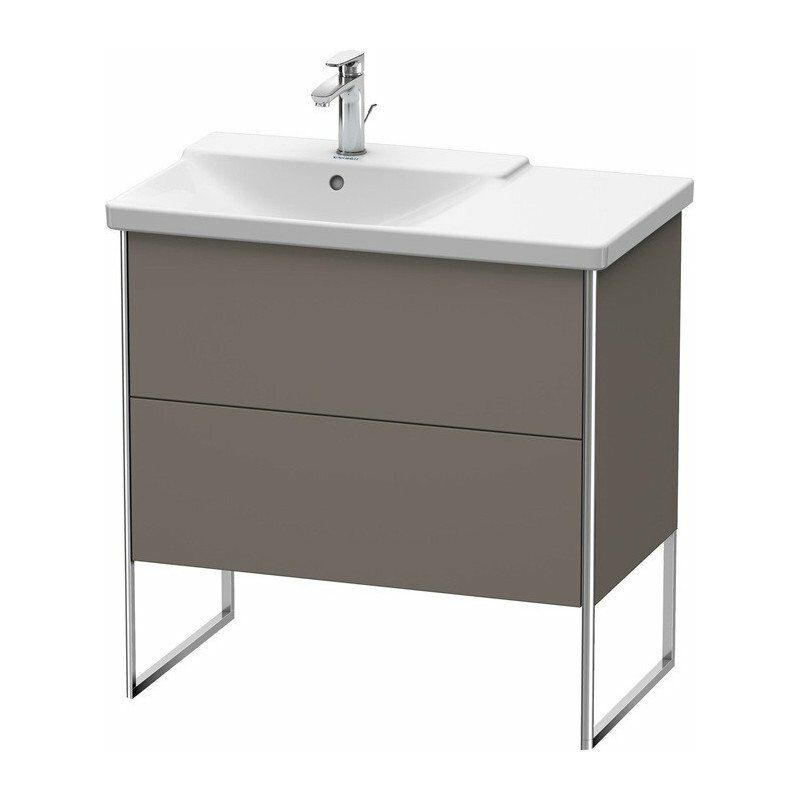 

Duravit - Mueble bajo lavabo XSQUARE lavabo izquierdo 805x810x473mm franela gris satinado