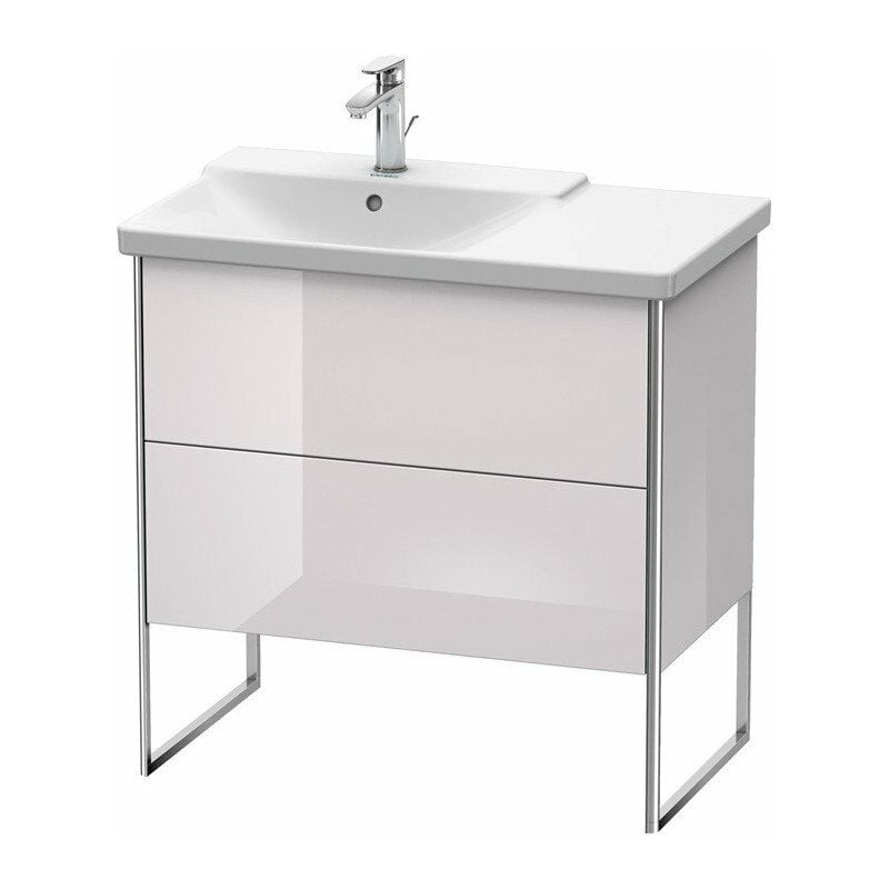 

Duravit - Mueble bajo lavabo XSQUARE lavabo izquierdo 805x810x473mm blanco lila brillo