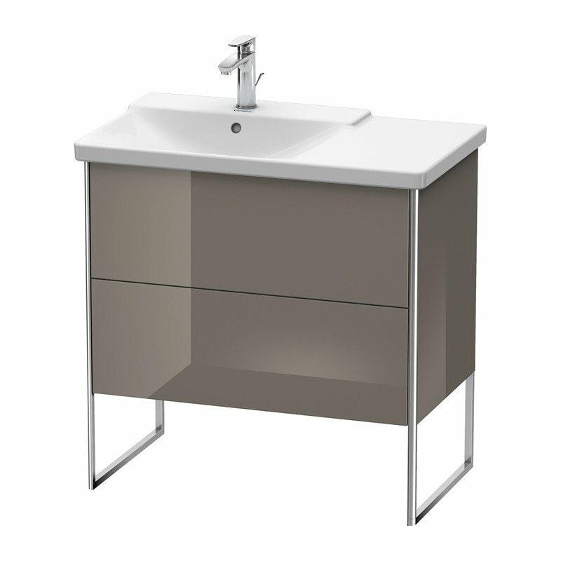

Duravit - Mueble bajo lavabo XSQUARE lavabo izquierdo 805x810x473mm franela gris brillante