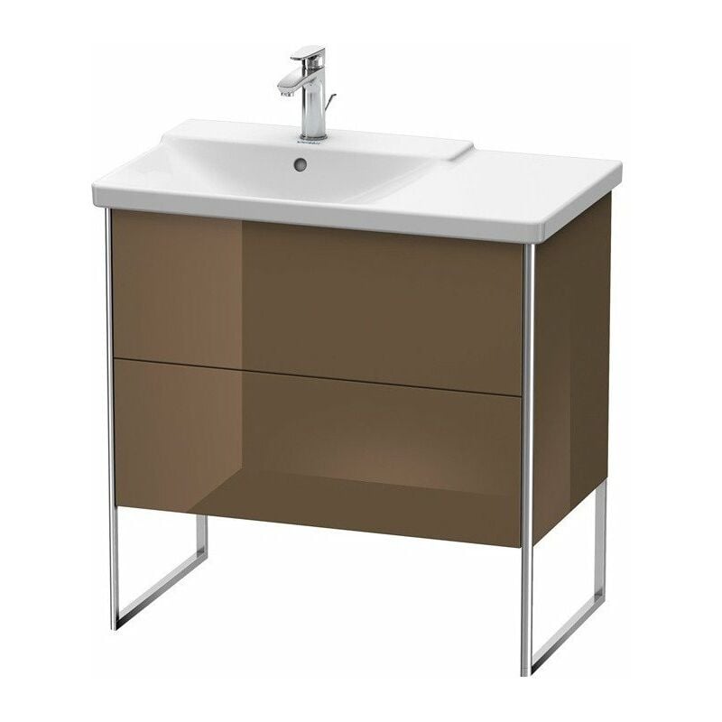 

Duravit - Mueble bajo lavabo XSQUARE lavabo izquierdo 805x810x473mm marrón oliva brillo intenso