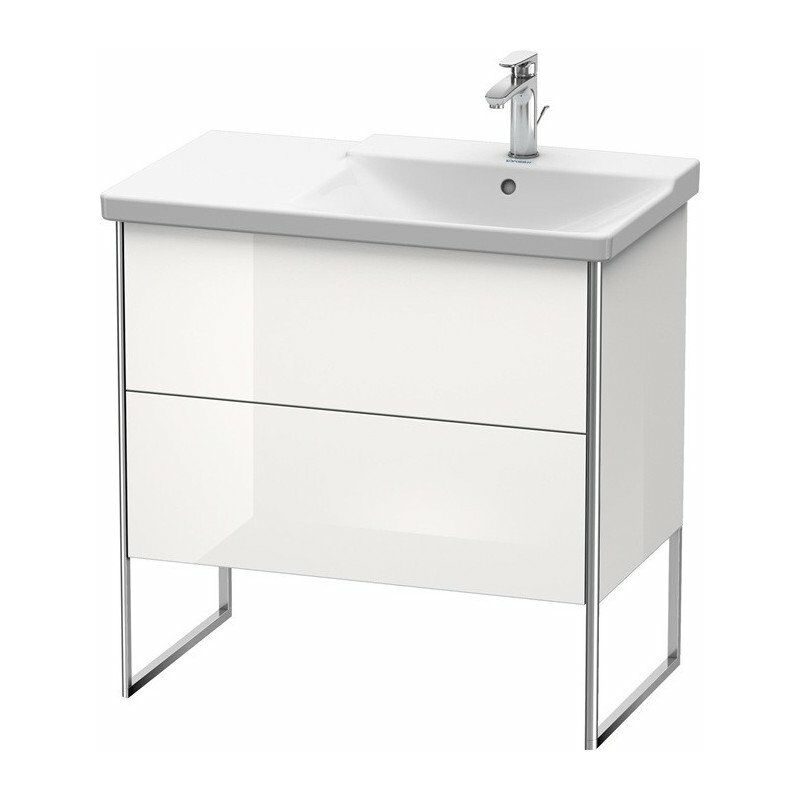 

Duravit - Mueble bajo lavabo XSQUARE lavabo recto 805x810x473mm alto brillo capuchino