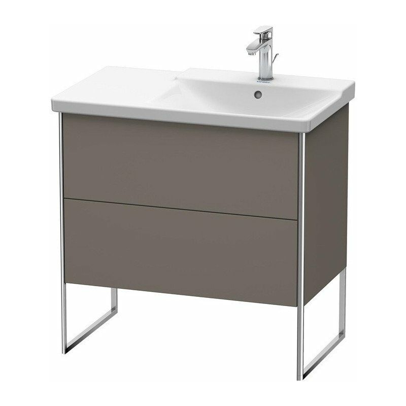 

Duravit - Mueble bajo lavabo XSQUARE lavabo recto 805x810x473mm franela gris satinado