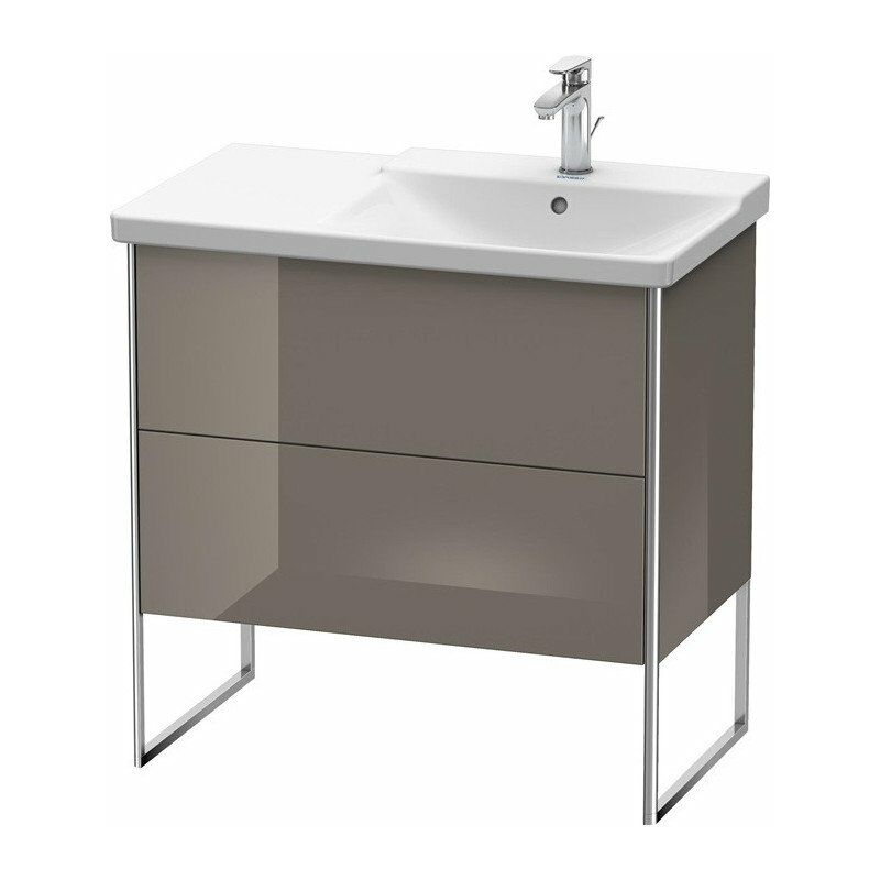 

Duravit - Mueble bajo lavabo XSQUARE lavabo recto 805x810x473mm franela gris brillante