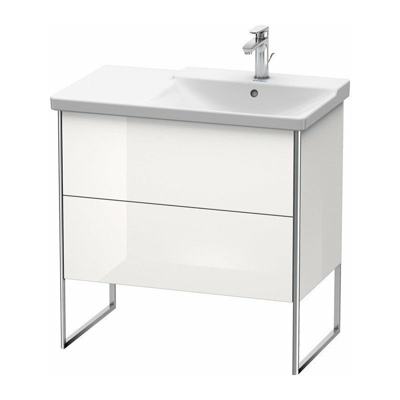 

Duravit - XSQUARE Mueble bajo lavabo con lavabo recto 805x810x473mm Azul claro