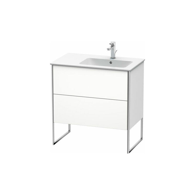 

Duravit XSquare Vanity unit vertical 81.0 x 47.8 cm, 2 cajones, para lavabo ME de Starck 234683, bol a la derecha, Color (frente/cuerpo): Laca de