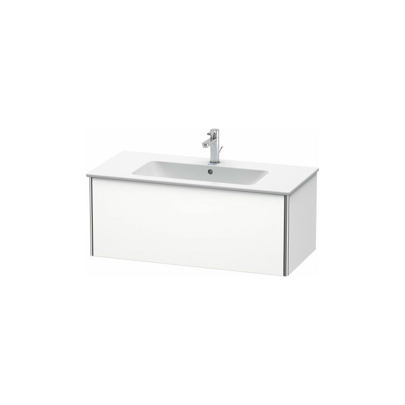 

Duravit XSquare Vanity unit wall-hung 101.0 x 47.8 cm, 1 cajón, para lavabo ME de Starck 233610, Color (frente/cuerpo): Flanela Gris seda lacado mate