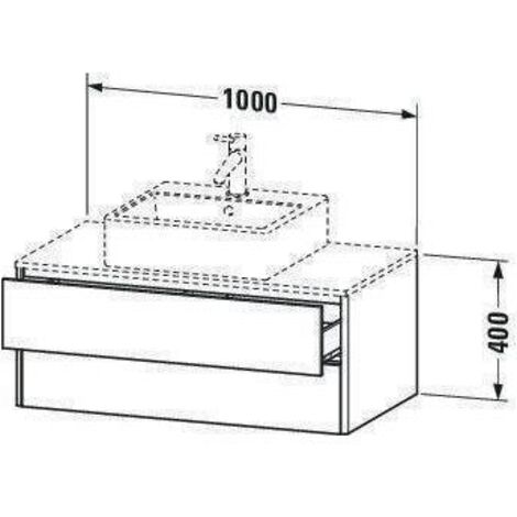 Duravit XSquare Waschtischunterbau wandhängend 100,0 x 54,8 cm, 2