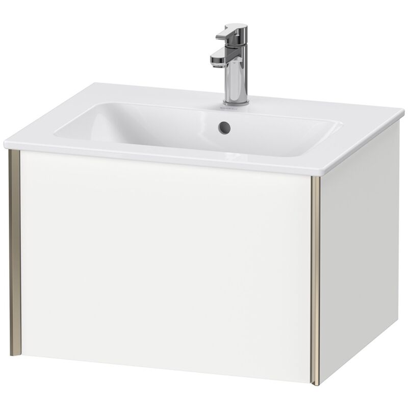 

Duravit XViu 4025 Mueble bajo lavabo mural, 1 extraíble, para lavabo ME by Starck 233663, 610x480 mm, Color (frente/cuerpo): champán mate/castaño