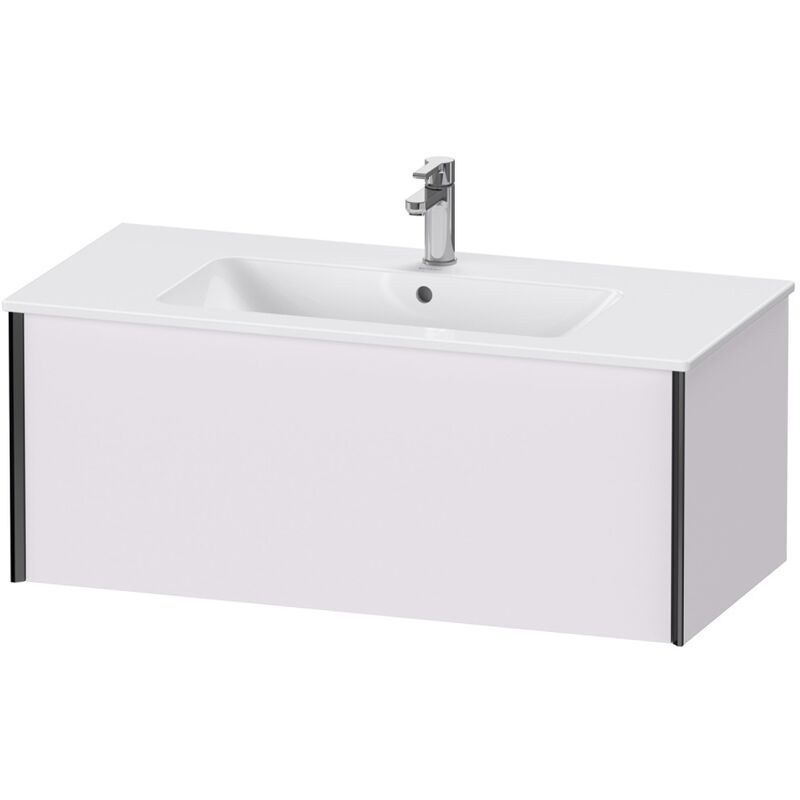 

Duravit XViu 4027 Módulo de lavabo de pared, 1 extensión, para lavabo ME by Starck 233610, 1010x480 mm, Color (frente/cuerpo): negro mate/blanco lila